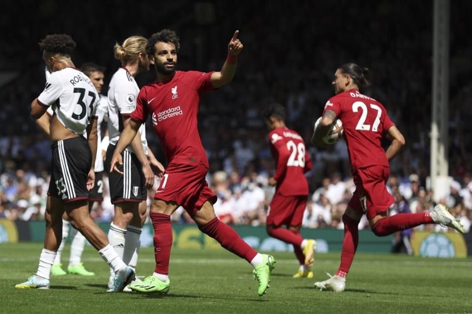 Salah rescató el empate para el Liverpool.