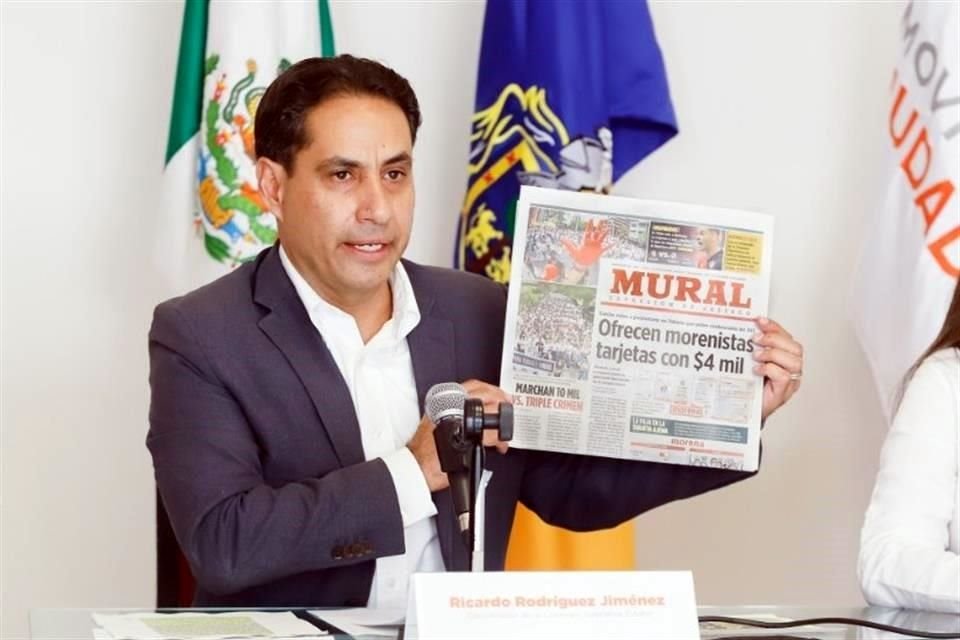 Ricardo Rodríguez Jiménez, Coordinador Operativo Estatal de Movimiento Ciudadano.