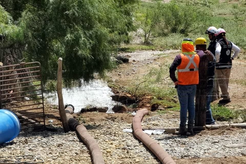 La instalación de una bomba de 150 caballos de potencia permitió incrementar la extracción de agua de la mina.