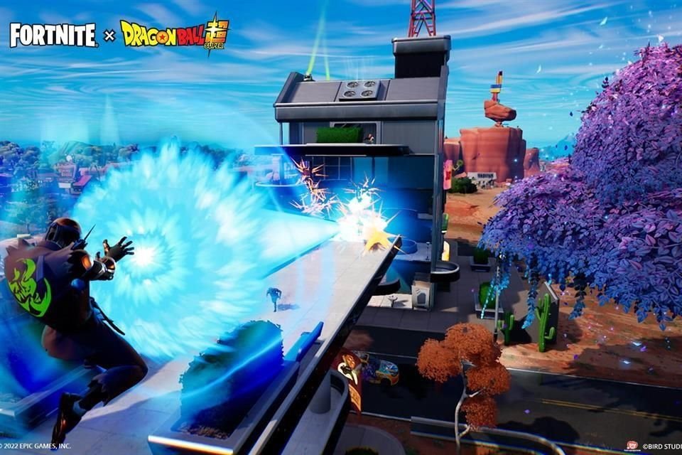 Fortnite mostró imágenes del lanzamiento de un kamehameha durante una partida en Batalla Campal.