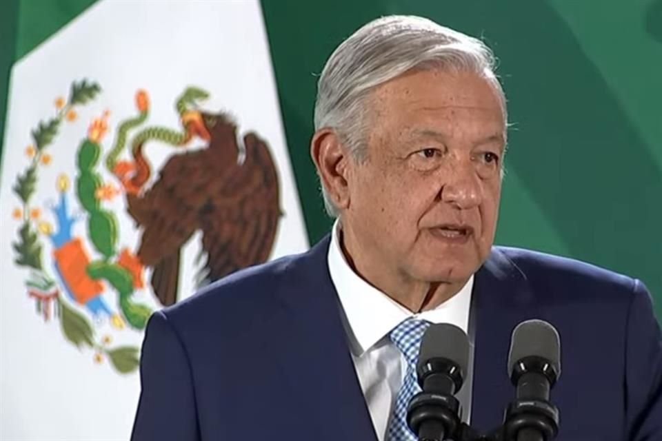 El Presidente Andrés Manuel López Obrador en conferencia de prensa.