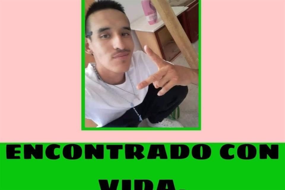 Luis Alexis Galindo Meza, encontrado en Jalisco.
