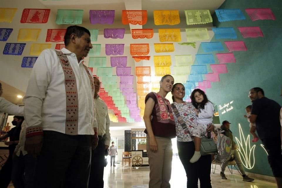 Claudia Sheinbaum se encuentra de visita en Oaxaca.