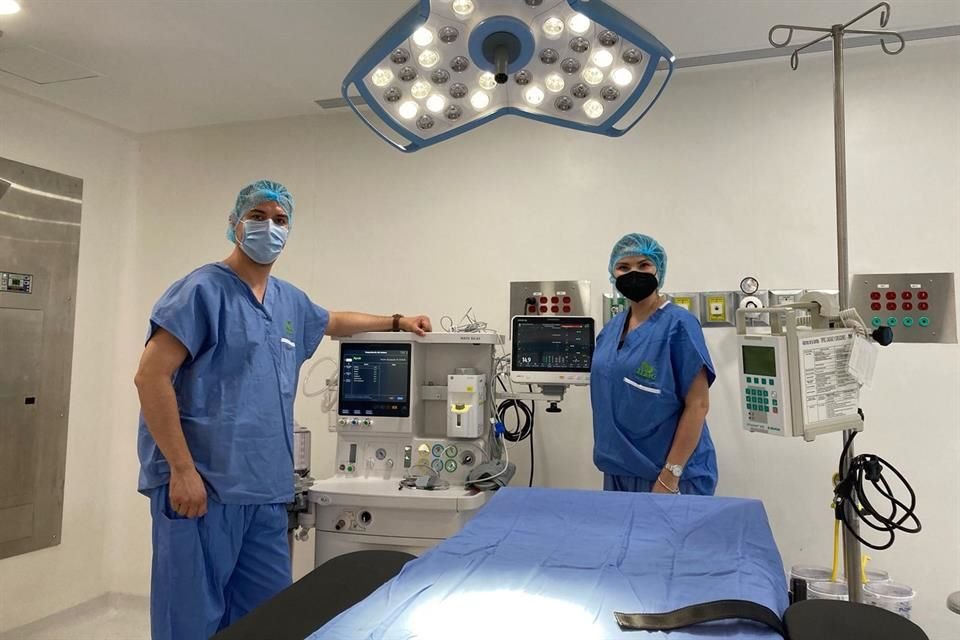 Quirófano del nuevo complejo de Hospitales MAC en Los Mochis, Sinaloa.