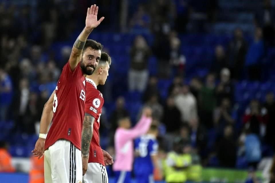 Bruno Fernandes también participó en la jugada del gol.