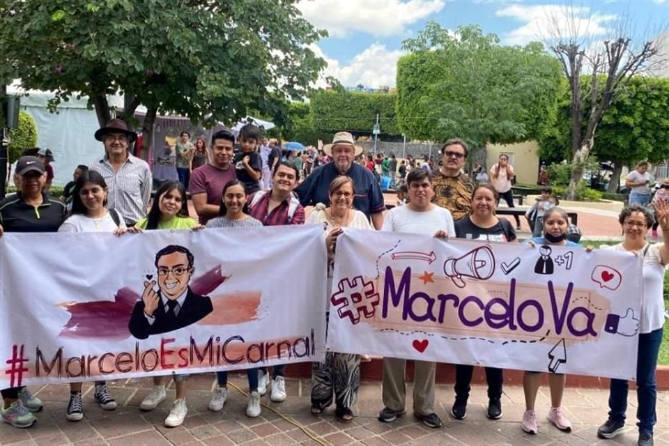 En Guanajuato, una de las entidades que registró eventos, mostraron así un apoyo anticipado al 2024 al Canciller Marcelo Ebrard.