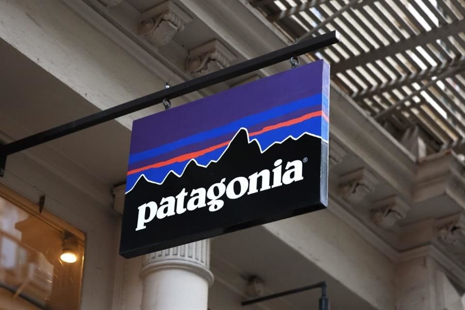 A Patagonia store signage is seen on Greene Street on September 14, 2022 in New York City.