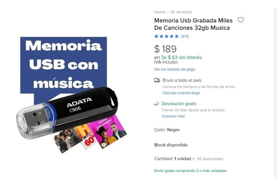 USB en Mercado Libre