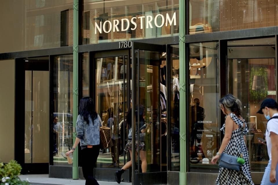 A customer enters the Nordstrom flagship retail store in New York, US, on Thursday, Aug. 25, 2022.