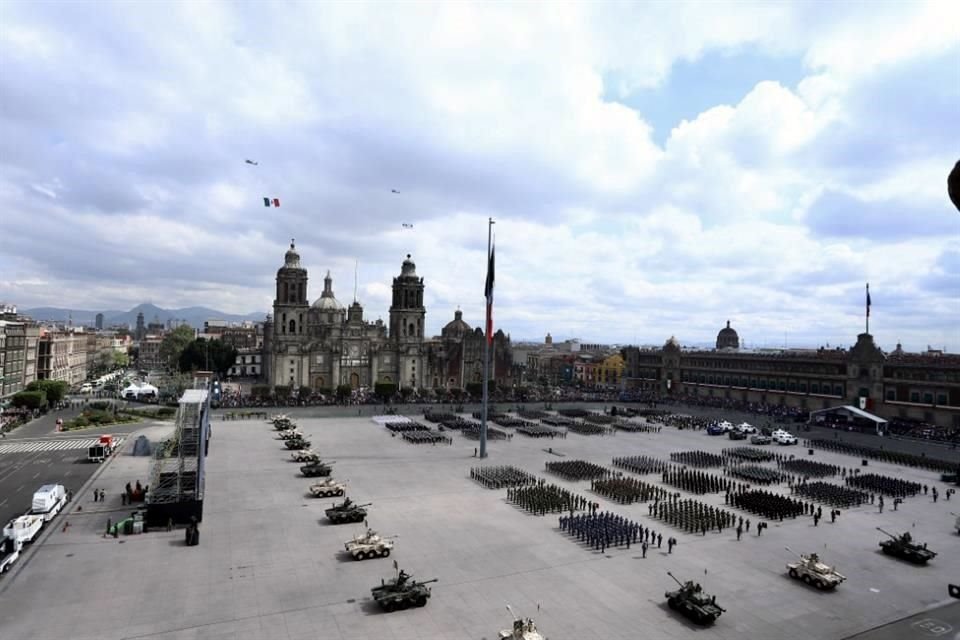 Así lució la plancha del Zócalo.