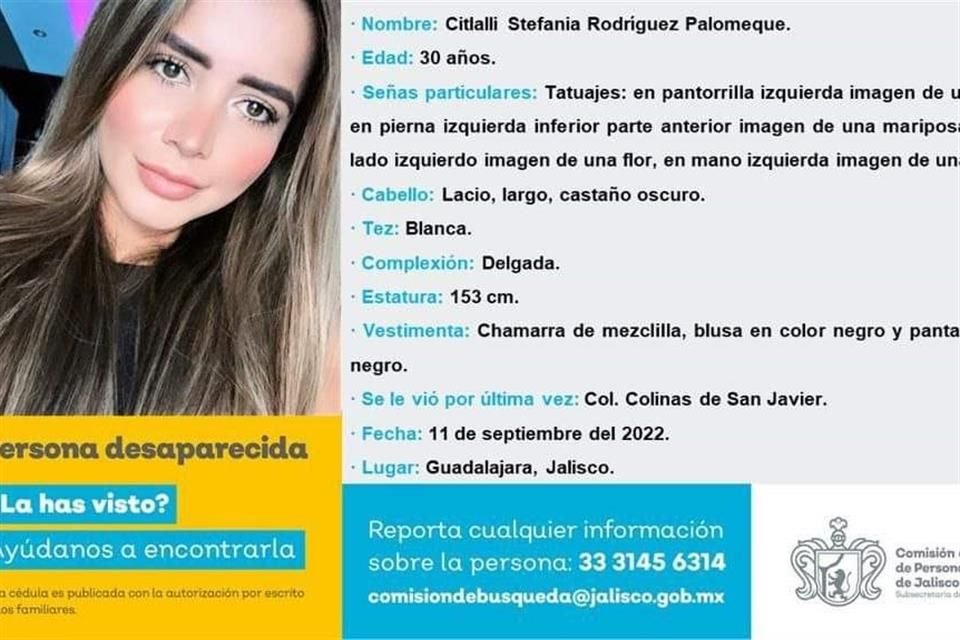 Citlalli Stefania Rodríguez Palomeque, de 30 años, es entrenadora deportiva y tiene más de 24 mil seguidores en su cuenta de Instagram.