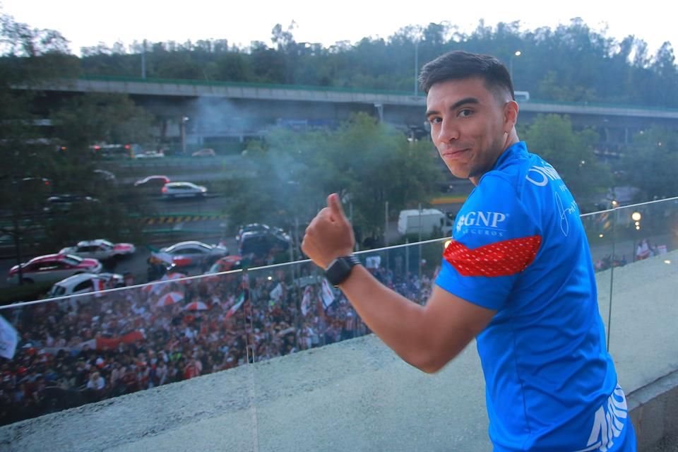 Los jugadores observaron desde la terraza del hotel.