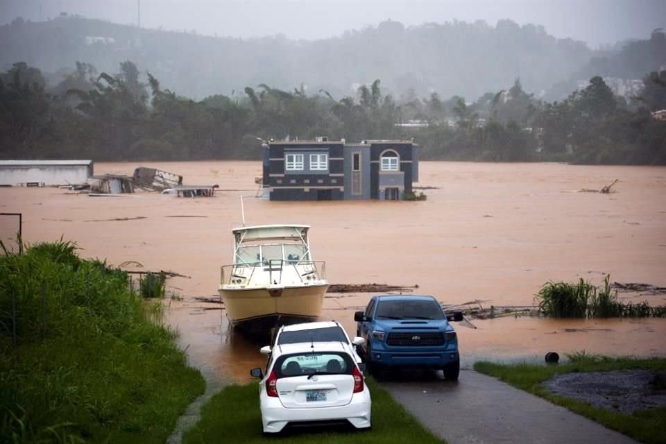 Vista de las inundaciones causadas por el ghuracán 'Fiona' in Cayey, Puerto Rico.