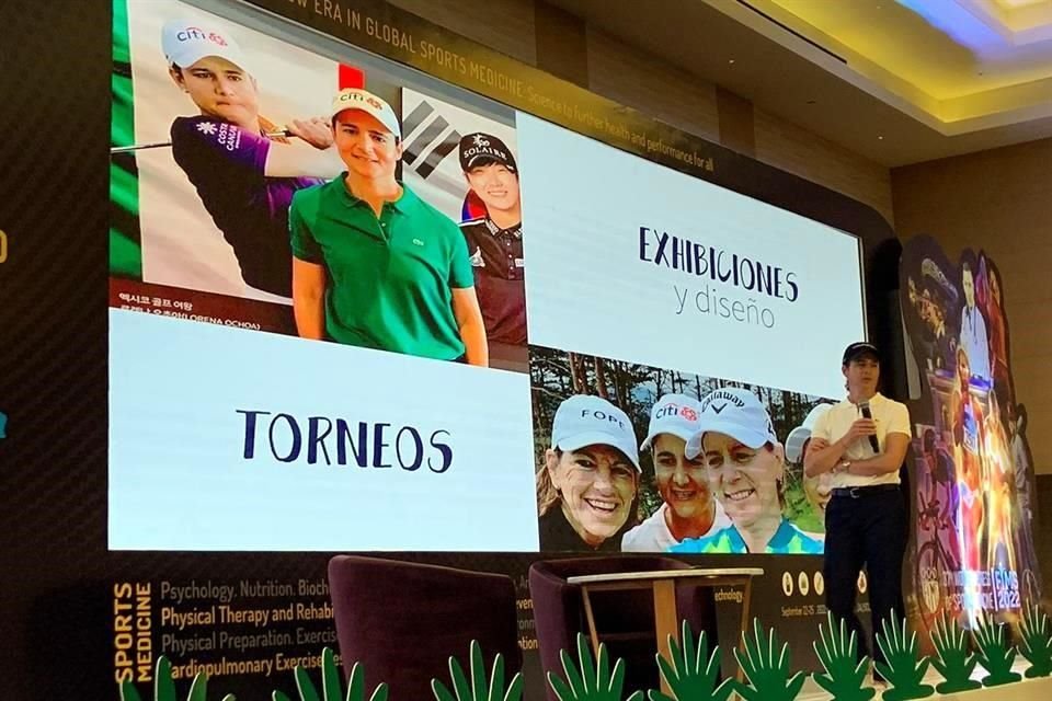 Lorena Ochoa ofreció una charla en el Congreso Mundial de Medicina del Deporte.