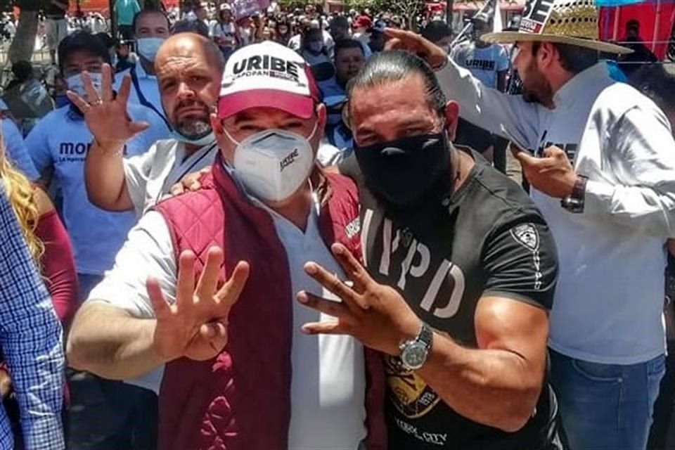 Alberto Uribe Camacho, candidato de Morena a Zapopan y Marco Antonio  Venegas, ex coordinador de la Policía Investigadora.