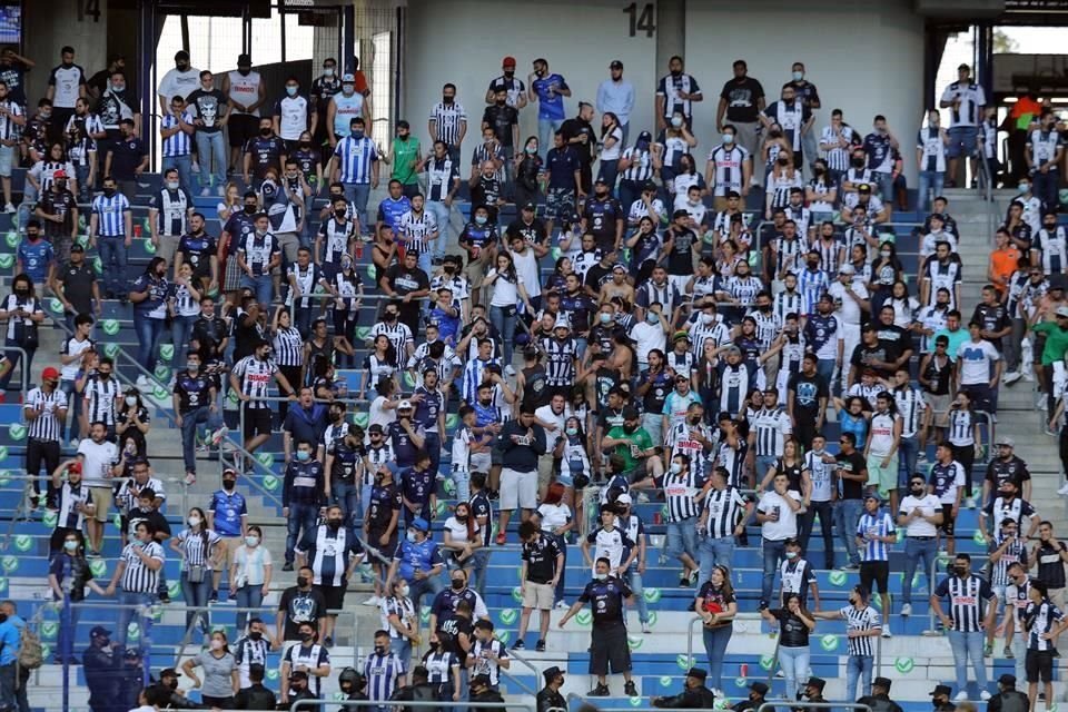 El Estadio BBVA recibió a 15 mil 743 aficionados este domingo.