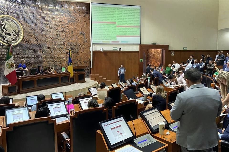 Pese al rechazo de Hagamos y Futuro, diputados de MC, Morena, PAN, PRI y PVEM aprobaron reforma que permitirá a partidos nacionales recibir mayor financiamiento público en el Estado.