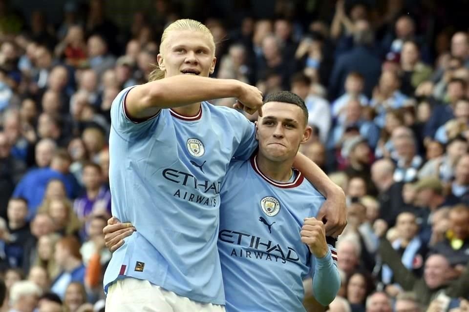 Erling Haaland y Phil Foden terminaron con las aspiraciones del Manchester United.