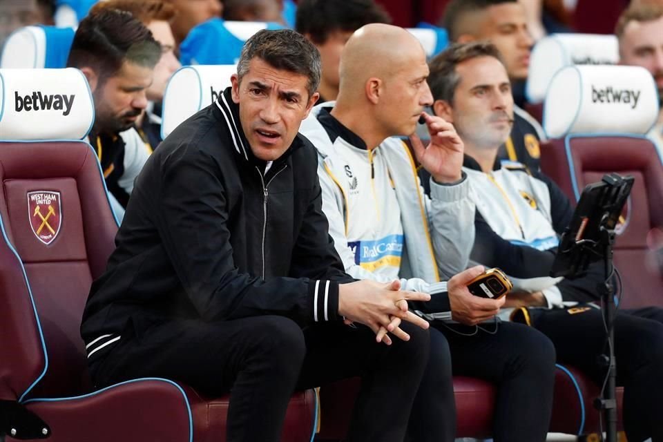 Bruno Lage durante el descalabro del sábado de 2-0 en casa del West Ham.