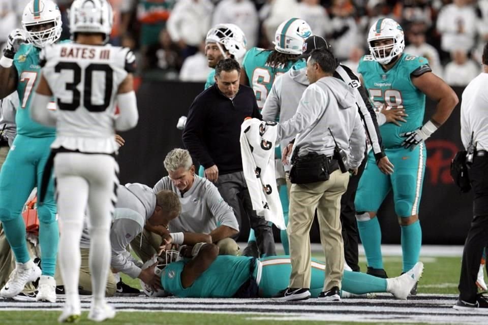 Tua Tagovailoa ha recibido dos fuertes golpes en juegos consecutivos.