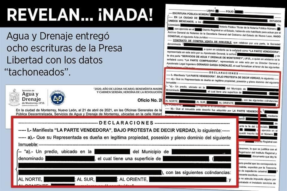 A pesar de ejercer recursos públicos, Agua y Drenaje tachonea datos de escrituras, y reserva montos y contratos de Presa Libertad.