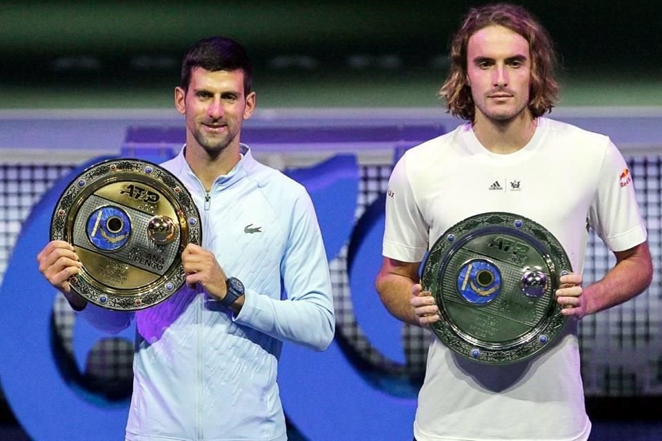 Stefanos Tsitsipas no pudo ante Novak Djokovic  en la Final.