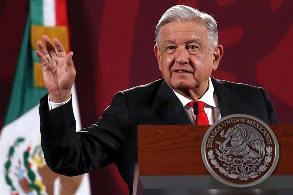 López Obrador en su conferencia mañanera de este martes.