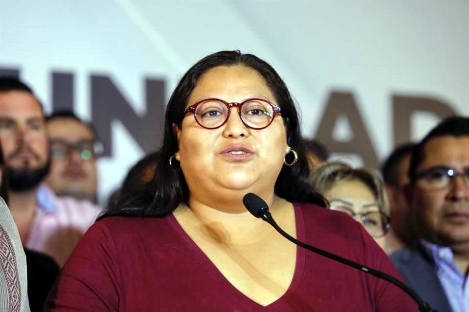 La senadora Citlali Hernández actualmente es secretaria general de Morena.