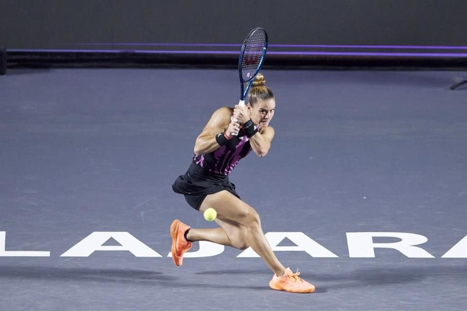 Maria Sakkari se fue a los tres sets para superar a Veronika Kudermetova por 6-1, 5-7 y 6-4 y tener su boleto a las Semifinales del Guadalajara Open AKRON WTA 1000.