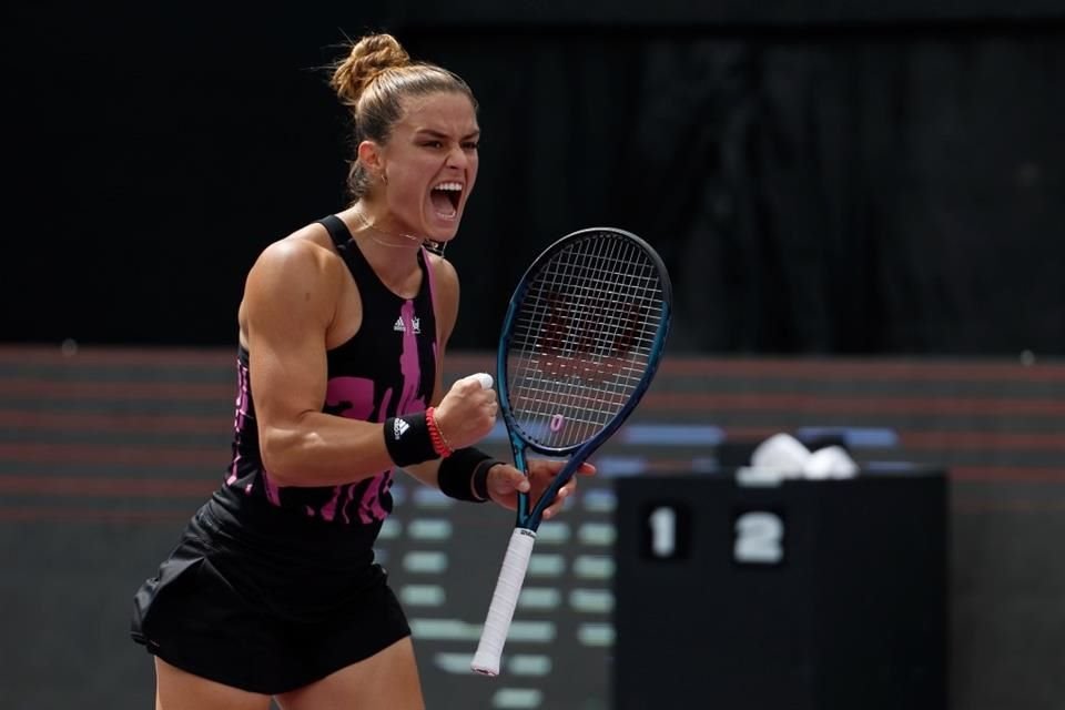 Maria Sakkari logró pasar a la final del Guadalajara Open AKRON WTA 1000, después de vencer a Marie Bouzkova.