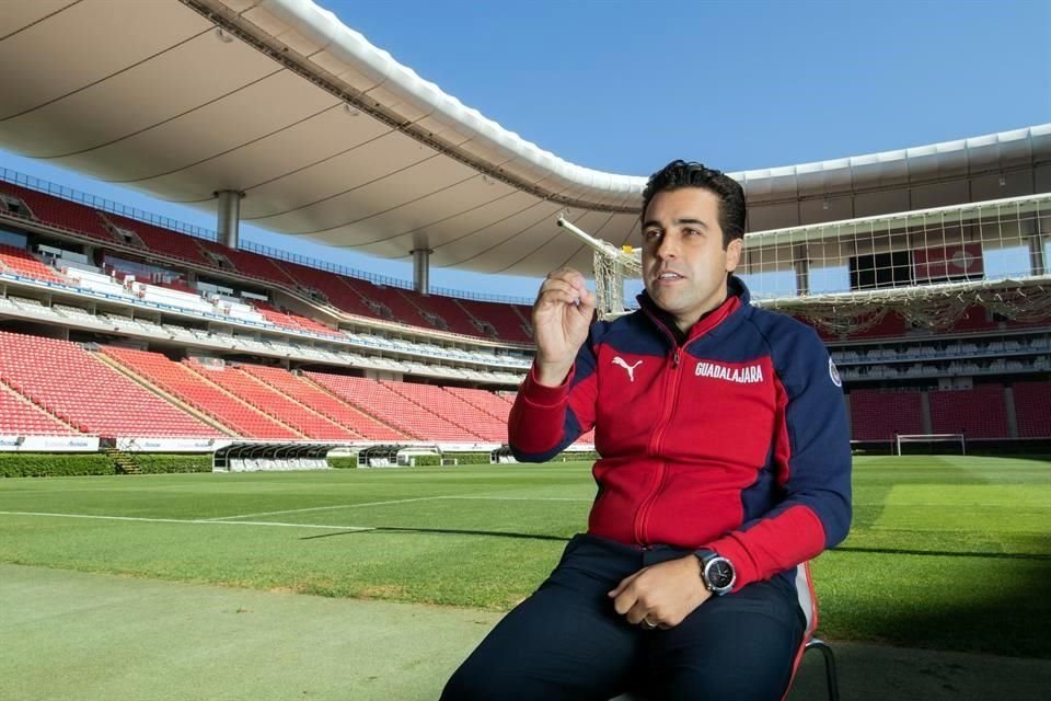 El director de futbol institucional del Guadalajara, Marcelo Michel Leaño.