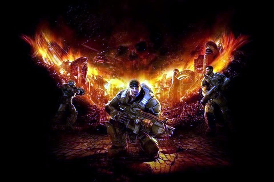 Primera portada de Gears of War, aclamado título de Xbox 360.