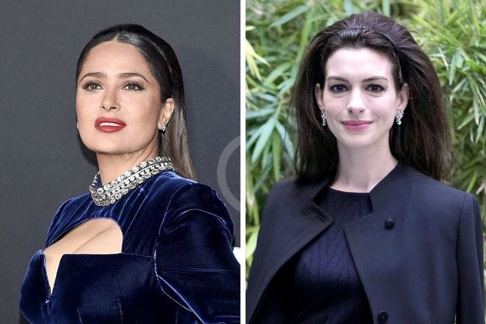 Las actrices Salma Hayek y Anne Hathaway compartirán créditos en el filme 'Seesaw Monster'.