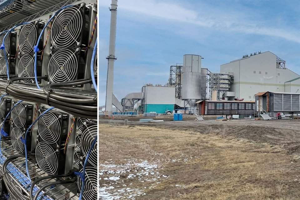 Marathon Digital Holdings transformó una planta eléctrica de carbón en Montana en un centro para minar bitcoin.