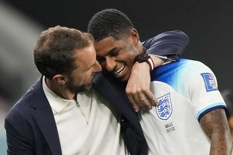 Marcus Rashford fue reconocido por el entrenador Gareth Southgate, al finalizar el partido.