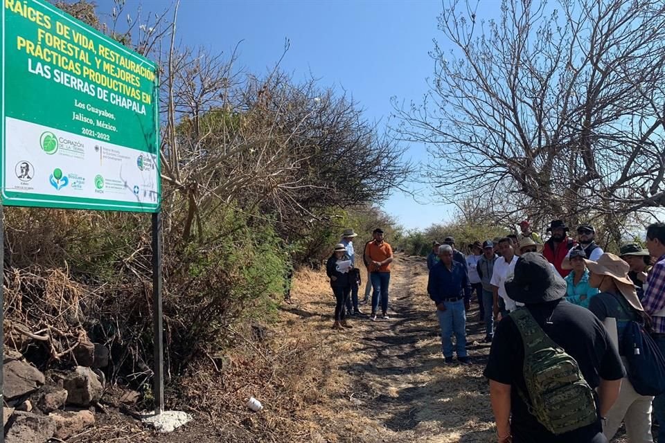 De los acuerdos destaca producir 15 mil árboles durante el 2023 para reforestar los ecosistemas colindantes a la laguna.