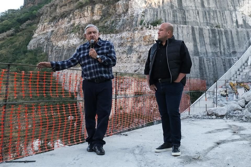 AMLO registró una parada en la región Altos de Jalisco, donde se construye la presa que abastecerá de agua al Área Metropolitana de Guadalajara.