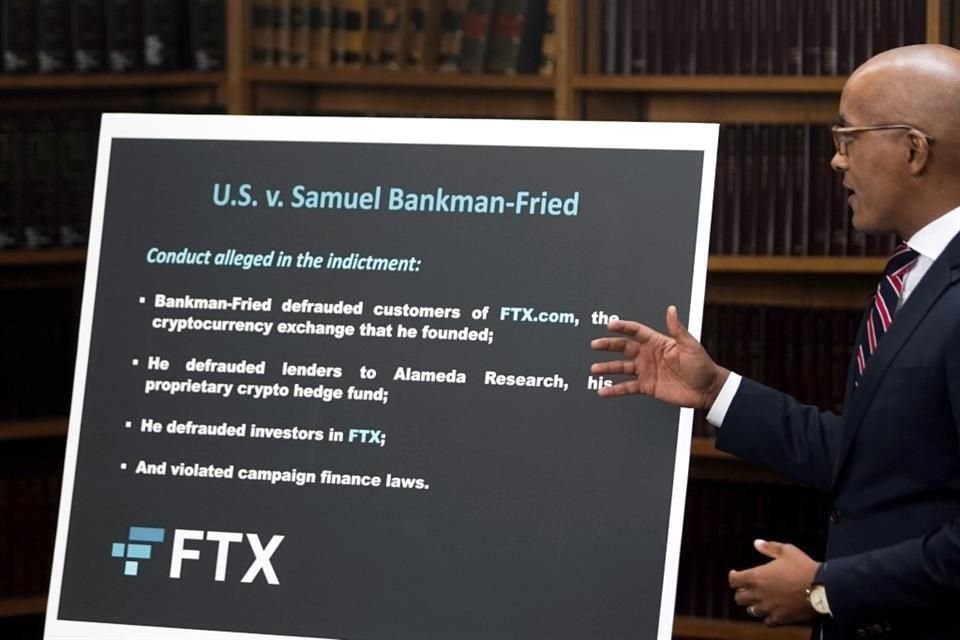 Damian Williams, fiscal de distrito en Nueva York, detalla los cargos criminales contra el fundador de FTX, Sam Bankman-Fried.