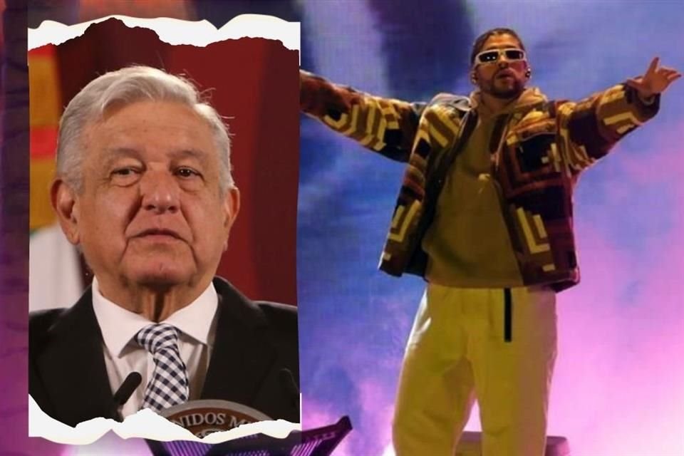 El Presidente Andrés Manuel López Obrador calificó a Bad Bunny de sensible y le pidió que acuda al Zócalo capitalino.