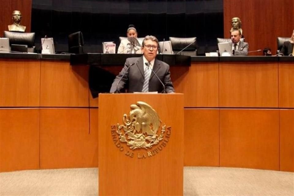 Ricardo Monreal, coordinador de los senadores de Morena.