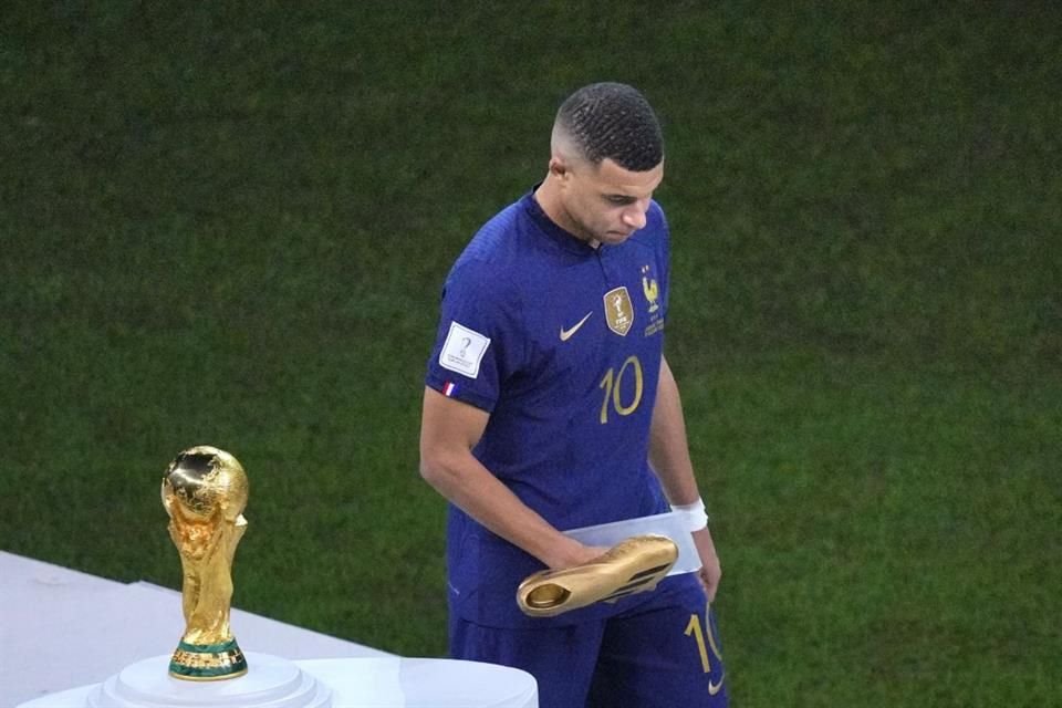 Kylian Mbappé fue el máximo goleador en Qatar, pero no le alcanzó para el título.