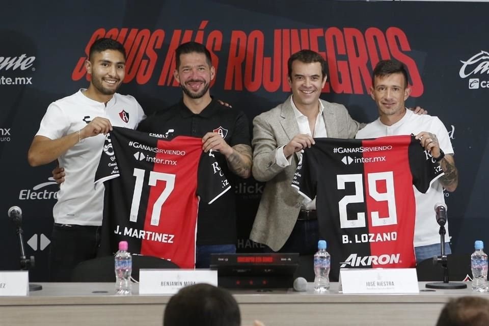 El Atlas presentó a Brian Lozano y Jaziel Martínez.