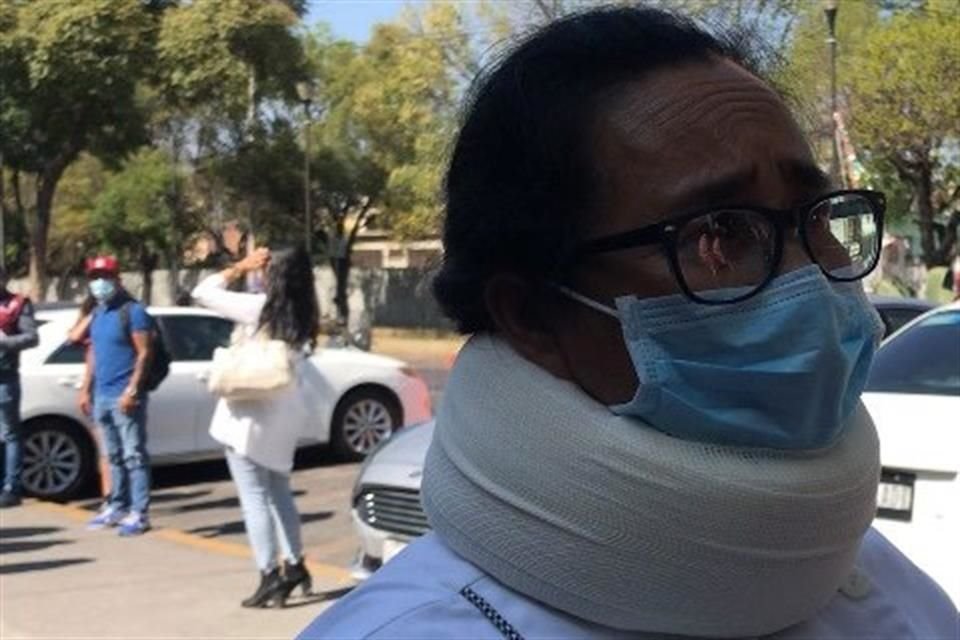 Carolina Jiménez, de 56 años, también se movilizó sola al Área de Urgencia del Hospital Magdalena de las Salinas.