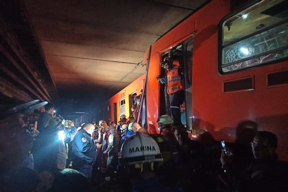 El accidente en el Metro dejó un muerto 1 muerto y 57 heridos.