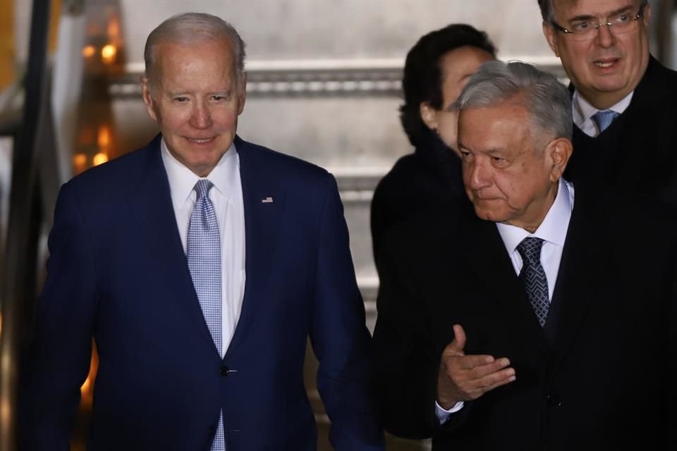 Biden arribó ayer a la Ciudad de México para la Cumbre de Líderes de América del Norte.