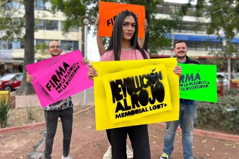 Alba Rojas y otras ciudadanas impulsan la campaña Revolución Rojo, que buscará llevar al Parque un nombramiento dedicado a las luchas LGBT.