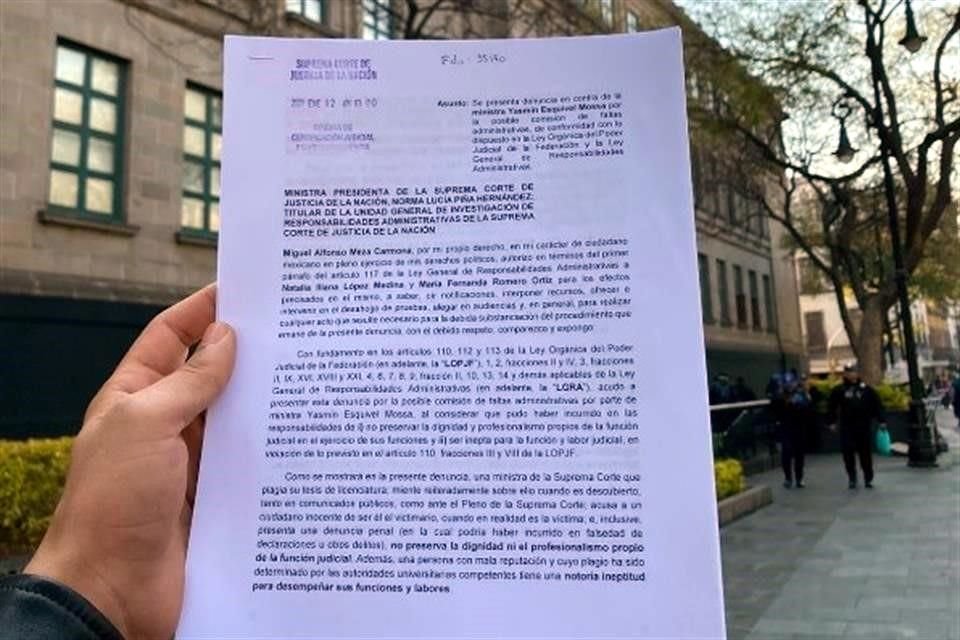 Un estudiante del ITAM presentó una denuncia contra la Ministra Esquivel.