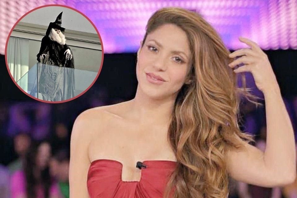 Con su nuevo éxito a todo volúmen, Shakira colocó una bruja en su terraza que mira fijamente hacia la casa de sus ex suegros.