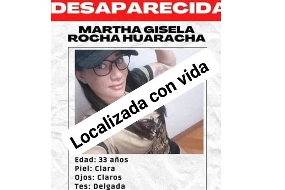 Familias Unidas por Nuestros Desaparecidos Jalisco (Fundej) confirmó la localización de Martha Gisela Rocha Huaracha, la paramédico que estaba reportada como desaparecida.