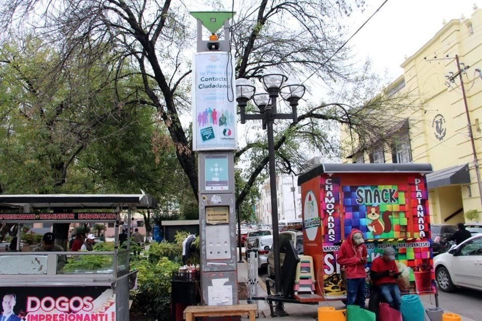 Las torres de pánico fueron instaladas durante el mandato de Egidio Torre Cantú.